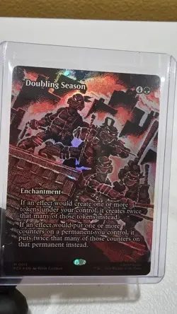 Doubling Season 0011 Borderless TMNT X MTG - FOIL & REG SET - - Image 2