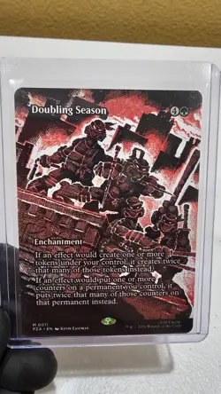 Doubling Season 0011 Borderless TMNT X MTG - FOIL & REG SET - - Image 3