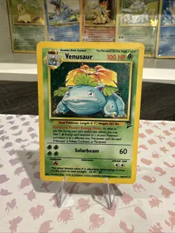 Pokemon TCG Venusaur Holo Rare Card 18/130 Base Set 2 - Image 1