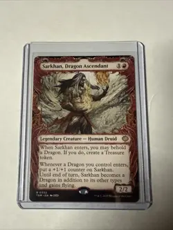 MTG Sarkhan, Dragon Ascendant (0302) (Showcase) Tarkir: Dragonstorm Regular - Image 1