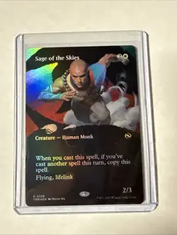 MTG Sage of the Skies (Borderless) Tarkir: Dragonstorm Foil - Image 1
