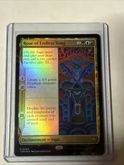 MTG Roar of Endless Song Tarkir: Dragonstorm Foil - Image 1