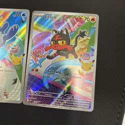 Pokemon TCG: First Partner Illustration Rares - Alola Starters Gen 7 - Image 2