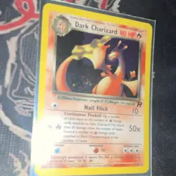 Pokemon Dark Charizard Team Rocket Rare Holo 4/82 80 HP 2000 Trading Card - Image 2