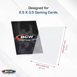 50 Clear BCW Deck Guards MTG CCG Pokemon Gaming Card Sleeve Acid Free 66x91 Bags 722626981005 - Image 3