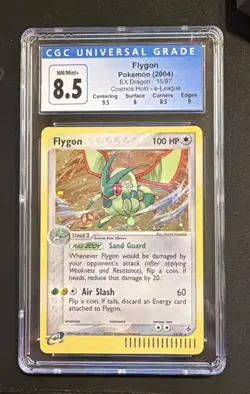CGC 8.5 Flygon 2004 EX Dragon 15/97 Cosmos Holo - e-League Pokemon Card - Image 1