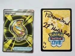 Pokemon TCG Mega Signal 171/132 Full Art Ultra Rare Mega Evolution - Image 2