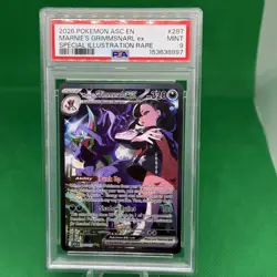 2026 POKEMON ASC SPECIAL ILLUSTRATION RARE #287 MARNIE'S GRIMMSNARL EX PSA 9 - Image 1