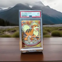 2000 TOPPS CHROME POKEMON T.V. #58 GROWLITHE PSA 9 - Image 1