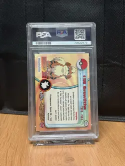 2000 TOPPS CHROME POKEMON T.V. #58 GROWLITHE PSA 9 - Image 3