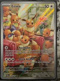 Eevee Pokemon 2024 S&V Twilight Masquerade Illustration Rare #188 NM - Image 1