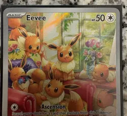Eevee Pokemon 2024 S&V Twilight Masquerade Illustration Rare #188 NM - Image 4