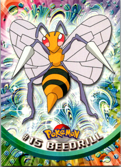 Beedrill #15 - Pokemon Topps - Green Logo - Image 1