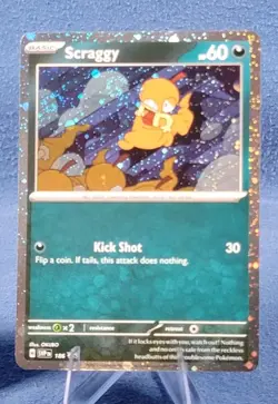 Scraggy SVP186 - Journey Together Blister Cosmos Holo Promo NM With Coin SWIRLS! - Image 2