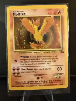Pokemon fossil holo set Moltres/Articuno/Zapdos/Haunter/Lapras/Hypno/Ditto/Muk - Image 3