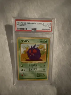 1997 Pokemon Jpn Jungle #48 Venonat Psa 10 - Image 1