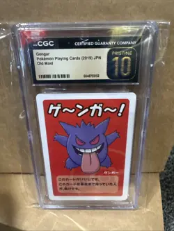 CGC 10 Pristine 2019 Gengar Old Maid Card Pokemon TCG Japanese - Image 1