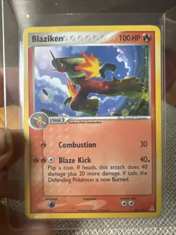 Pokemon TCG Blaziken EX Holon Phantoms Regular Rare 20/110 Card, 2006 Edition - Image 1