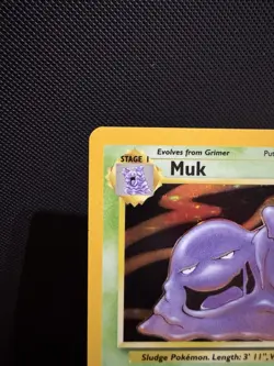 Pokemon TCG Muk 13/62 Fossil Holo Rare NM - Image 5