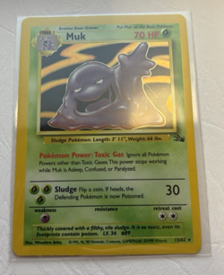Muk Holo Rare 1999 13/62 Fossil Set Unlimited Pokemon TCG - Image 3