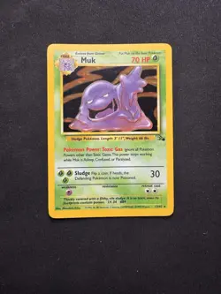 Muk 13/62 Fossil Holo Rare WOTC 1999 Vintage Pokemon TCG Card - Image 1