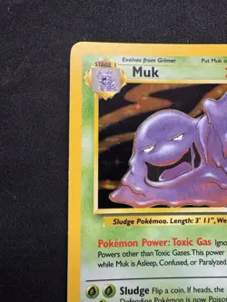 Muk 13/62 Fossil Holo Rare WOTC 1999 Vintage Pokemon TCG Card - Image 2