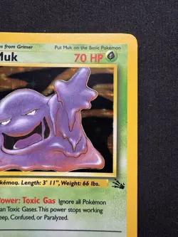 Muk 13/62 Fossil Holo Rare WOTC 1999 Vintage Pokemon TCG Card - Image 3
