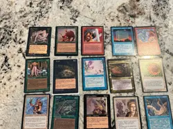Mtg Miscut Lot x25 - Magic The Gathering Miscut Card Lot Miscut Cards Played - Image 5
