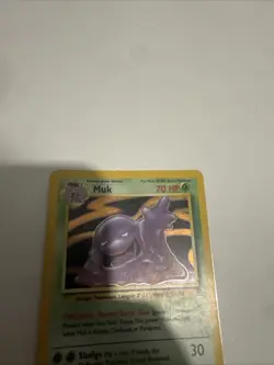 Pokemon TCG Muk Fossil Holo Rare Card 13/62 Vintage 1999 WOTC LP - Image 3