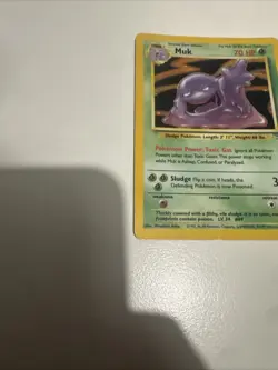 Pokemon TCG Muk Fossil Holo Rare Card 13/62 Vintage 1999 WOTC LP - Image 4