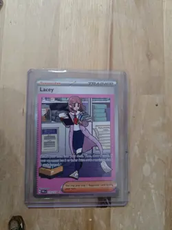 Pokemon TCG Trainer Lacey Prismatic Evolutions Holo Card 175/131 NM Condition - Image 1