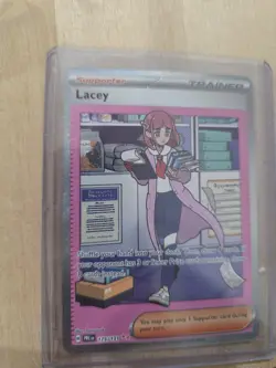 Pokemon TCG Trainer Lacey Prismatic Evolutions Holo Card 175/131 NM Condition - Image 4
