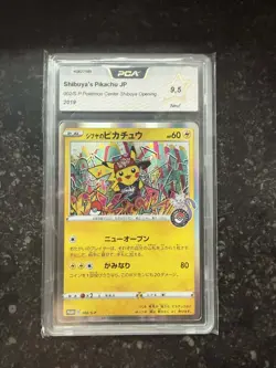 Pokemon Card Shibuya’s Pikachu 002/S-P Promo 2019 Pokemon Center Shibuya PCA 9.5 - Image 1