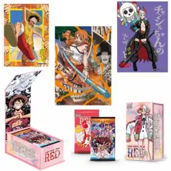 One Piece Trading Card Game Deluxe Booster Box Anime TCG CCG New Sealed Film Red - Image 3