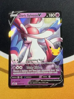 Dark Sylveon V SWSH134 SWSH: Sword & Shield Promo Card Holo NM A - Image 1