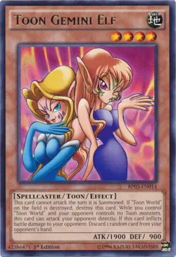 Toon Gemini Elf - BP03-EN014 - Rare - 1st Edition x1 - Lightly Played - Image 1