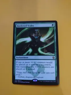 Hardened Scales KTK Rare Enchantment Magic the Gathering Card. - Image 1
