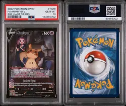 2022 POKEMON SWORD & SHIELD BRILLIANT STARS #TG16 FULL ART/MIMIKYU V PSA 10 - Image 3