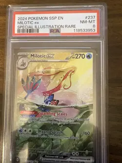 Pokemon TCG Milotic EX 2024 SV08 Surging Sparks Ultra Rare Holo Card - Image 1
