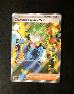 Pokemon Card - Clemont's Quick Wit 229/191 - Surging Sparks - Ultra Rare - NM ⭐ - Image 1