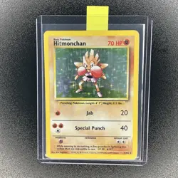 🔥 Hitmonchan 7/102 🔥 Original Holo Rare Base Set Pokemon Card 1999 WOTC TCG - Image 1
