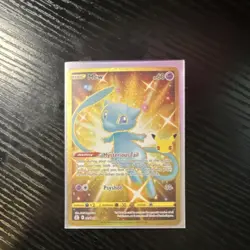 Pokemon Mew Secret Rare 025/025 Celebrations Full Art Holo Psychic 60 HP Card - Image 3