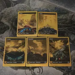 MTG Aetherdrift • First Place Foil Lands Set ☆ 5 - Image 1