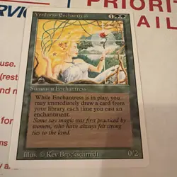RARE NP/MINT!! MTG Verduran Enchantress THIRD Edition! - Image 2