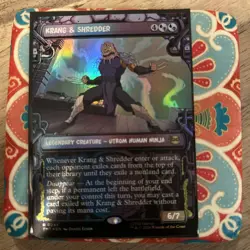 Krang & Shredder 0245 Rare *FOIL* Showcase Legendary Creature MTG TMNT - Image 1