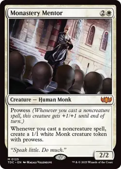 Monastery Mentor 125 Non-Foil NM MTG Commander: Tarkir Dragonstorm Magic - Image 1