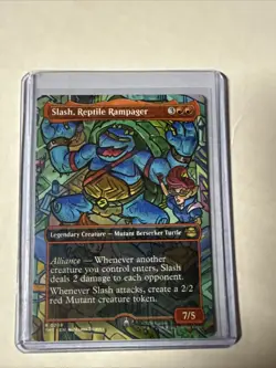 MTG Slash, Reptile Rampager (Borderless) Teenage Mutant Ninja Turtles Regular - Image 1