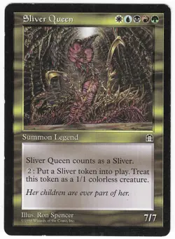 ►Magic-Style◄ MTG - Sliver Queen - English Stronghold - Good/Good- - Image 1