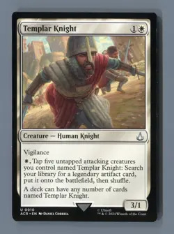Templar Knight 10 Universes Beyond: Assassin's Creed Magic: The Gathering NM - Image 1
