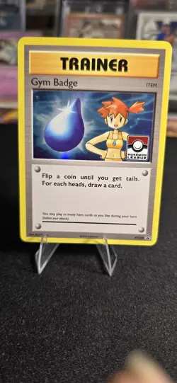 Misty Gym Badge XY204 League XY Black Star Promos Pokemon Lightly Played LP - Image 1